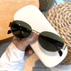 New Vintage Oval Sunglasses for Women Men Trendy Metal Frame Sun Glasses Classic Shades Eyewear UV400