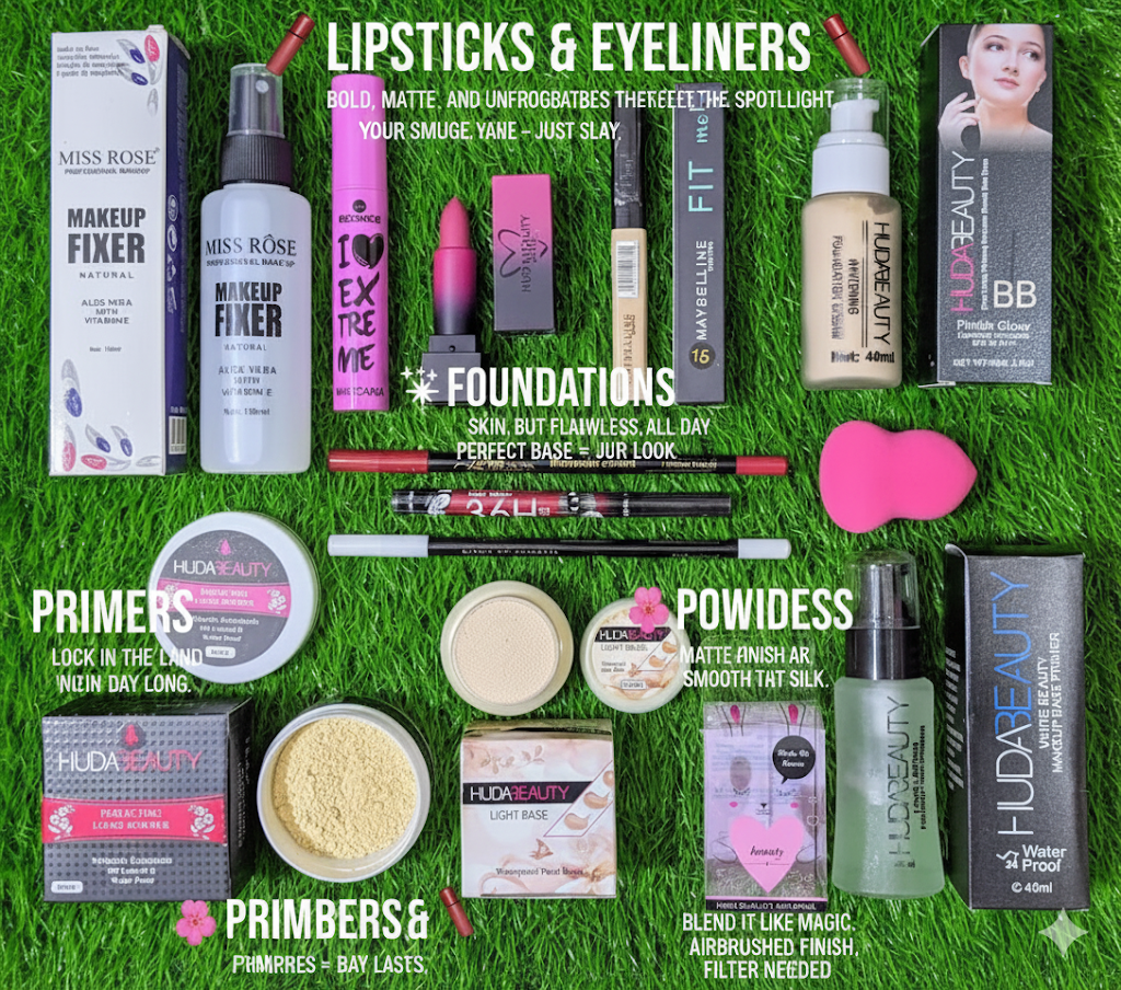 “From Primer to Lipstick – All You Need in One Set”