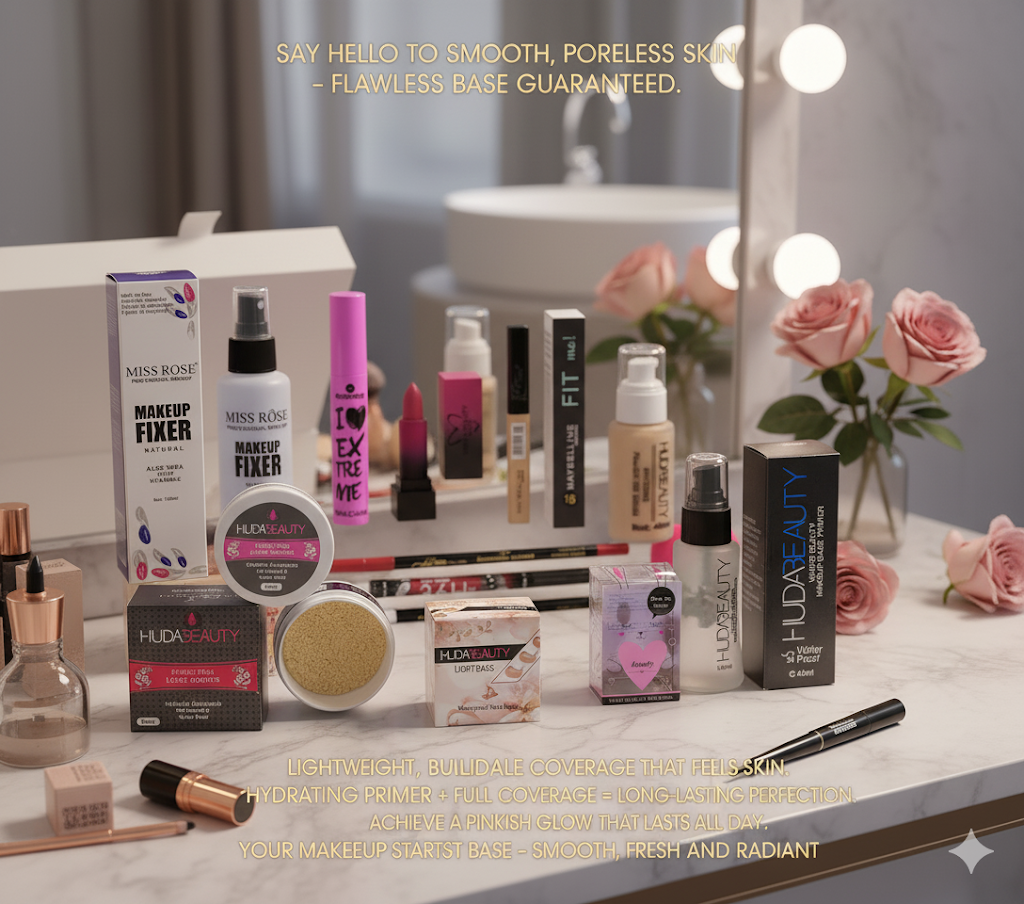 “From Primer to Lipstick – All You Need in One Set”